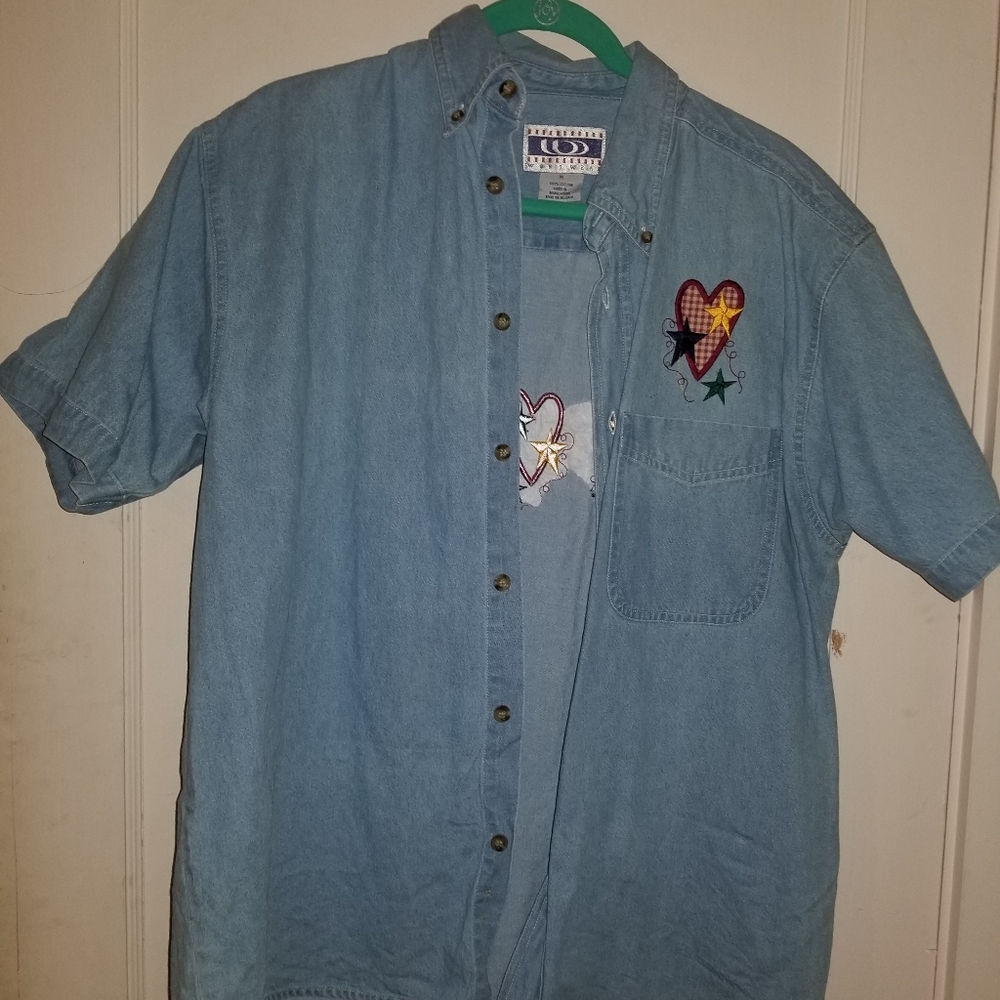 Oversized Jean shirt